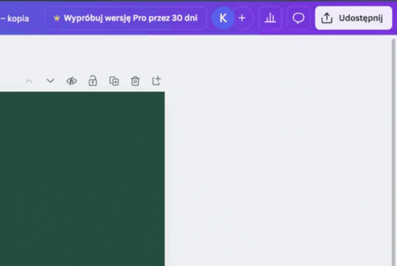 Instrukcja udostępniania projektów w Canva
